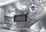 Custom Wall Murals From Photo Custom Any Size 3d Wall Mural Wallpaper Diamond Flower Patterns