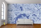 Custom Wall Murals toronto Custom Map Wall Murals by Wallpapered