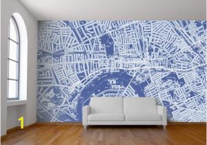 Custom Wall Murals toronto Custom Map Wall Murals by Wallpapered