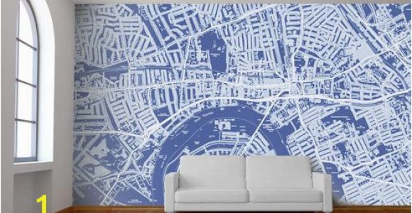 Custom Wall Murals toronto Custom Map Wall Murals by Wallpapered