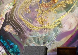 Custom Wall Murals Uk Gold Dust Purple Stunning Gold Dust Purple Wall Mural From Wallsauce