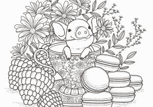 Cute Animal Coloring Pages for Adults Baby Pork Pigs Adult Coloring Pages