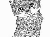 Cute Animal Coloring Pages for Adults Cute Kitten Cats Adult Coloring Pages