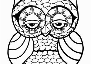 Cute Animal Coloring Pages for Adults Owl Coloring Pages for Adults Free Detailed Owl Coloring