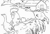 Cute Baby Chick Coloring Pages Farm Scenes Coloring Page