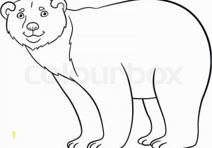 Cute Bear Coloring Pages Coloring Pages Cute Polar Bear Stands