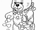 Cute Bear Coloring Pages Valentine S Day Coloring Pages