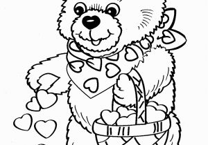 Cute Bear Coloring Pages Valentine S Day Coloring Pages