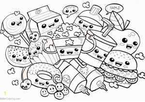 Cute Food Coloring Pages to Print Cute Food Coloring Pages Many Snacks Free Printable