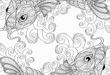 Cute Goldfish Coloring Pages Yin and Yang Pieces Symbol Fish Coloring Page for Adults