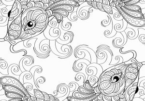 Cute Goldfish Coloring Pages Yin and Yang Pieces Symbol Fish Coloring Page for Adults