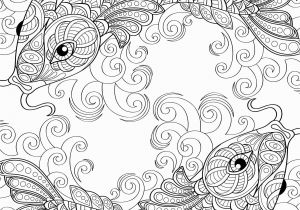 Cute Goldfish Coloring Pages Yin and Yang Pieces Symbol Fish Coloring Page for Adults