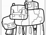 Cute Minecraft Coloring Pages Dog Free Clipart 304