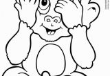 Cute Monkey Coloring Pages Cute Monkey Coloring Pages Baby Monkey Coloring Page Cute
