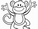 Cute Monkey Coloring Pages Free Printable Monkey Coloring Page Cj 1st Birthday