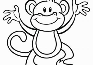 Cute Monkey Coloring Pages Free Printable Monkey Coloring Page Cj 1st Birthday