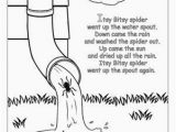 Cute Spider Coloring Pages the Itsy Bitsy Spider Rhyme Coloring Page Bitsy