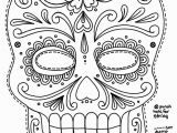 Cute Sugar Skull Coloring Pages Sugar Skull Color Sheet Printable