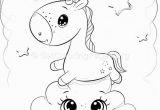 Cute Unicorn Coloring Page 11 Cute Cartoon Unicorn Coloring Pages