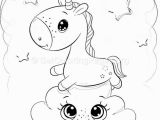 Cute Unicorn Coloring Page 11 Cute Cartoon Unicorn Coloring Pages