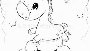 Cute Unicorn Coloring Page 11 Cute Cartoon Unicorn Coloring Pages