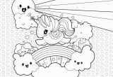 Cute Unicorn Coloring Pages for Adults Rainbow Unicorn Scene Coloring Page Download Free Vector