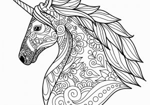 Cute Unicorn Coloring Pages for Adults Unicorn Head Simple Unicorns Adult Coloring Pages