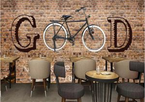 Cycling Wall Murals Custom Any Size Murals Wallpaper 3d Brick Bicycle Wall