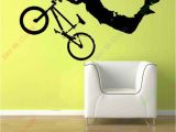 Cycling Wall Murals New Boy Giant Bmx Bike Bicycle Wall Art Sticker Decal Home Diy