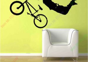 Cycling Wall Murals New Boy Giant Bmx Bike Bicycle Wall Art Sticker Decal Home Diy