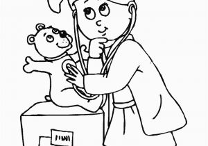 D is for Doctor Coloring Page Kid Women Doctor Coloring Sheet Printable Doctor Day Coloring