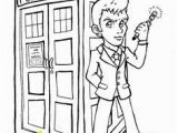 D is for Doctor Coloring Page Tenth Doctor Coloring Page Doctor who