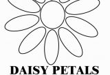 Daisy Petal Coloring Pages Daisy Petals B & W