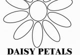 Daisy Petal Coloring Pages Daisy Petals B & W