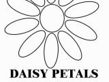 Daisy Petal Coloring Pages Daisy Petals B & W