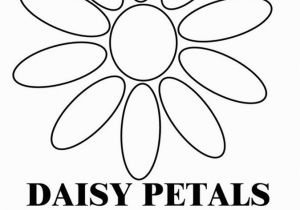 Daisy Petal Coloring Pages Daisy Petals B & W