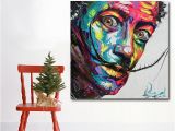 Dali Wall Murals Abstract Art Prints Colorful Faces Salvador Dali Oil Painting