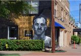 Dallas Mural Artists Street Mural Of Lee Harvey Oswald In the Bishop Arts District Bild