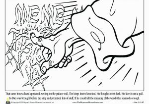 Daniel and the Writing On the Wall Coloring Page Daniel and the Lions Den Coloring Page In as Well Bible Story