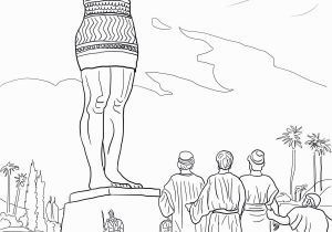 Daniel In the Fiery Furnace Coloring Pages Daniel S Friends Refused to Worship the Statue