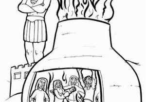 Daniel In the Fiery Furnace Coloring Pages Fiery Furnace Bible Story Coloring Pages