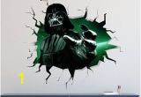 Darth Vader Wall Mural Darth Vader Star Wars Wall Decal 3d Kids Sticker Art Decor