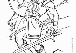 David and Goliath Coloring Page 20 Jonathan Und David Malvorlagen