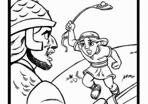 David and Goliath Coloring Page 20 Jonathan Und David Malvorlagen