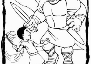 David and Goliath Coloring Page 20 Jonathan Und David Malvorlagen