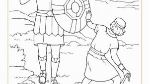 David and Goliath Coloring Page Lds Coloring Pages