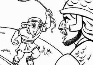 David and Goliath Coloring Page Lds David and Goliath Coloring Page Eskayalitim