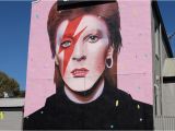 David Bowie Wall Mural David Bowie Mural by Lisa King at the Maid and Magpie