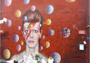 David Bowie Wall Mural Murales A David Bowie Artista Australiano James Cochran Picture