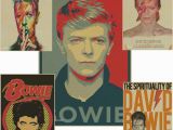 David Bowie Wall Mural Rock Singer David Bowie Poster Retro Rock Band Music Kraft Paper